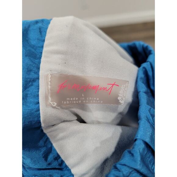 Free‎ People Movement Blue Active The Way Home Running Shorts size Large #10 - Picture 4 of 4